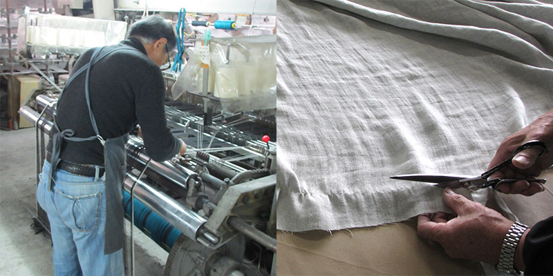 滋賀麻工業 日本製 洗えるリネンヘンプ ピロケース