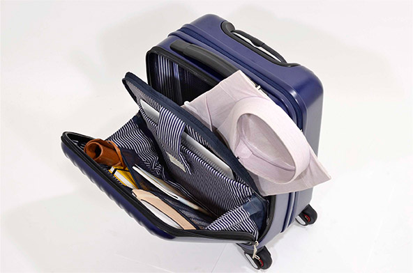 エンドー鞄 フリクエンター クラムA ストッパー付4輪キャリー（前開き）53cm 44L 1-218 1個