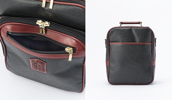 平野鞄 フィリップ ラングレー 日本製 合皮縦型ショルダーバッグ