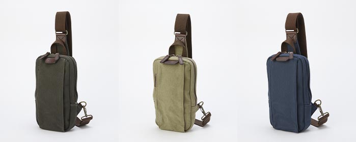 平野鞄 鞄の國 豊岡製 はっ水軽量6号帆布ボディーバッグ 1個