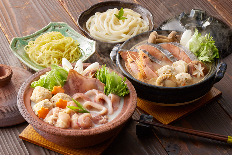 小樽協和食品 石狩鍋と鶏白湯鍋 食べ比べセット 1セット：約2人前×各1