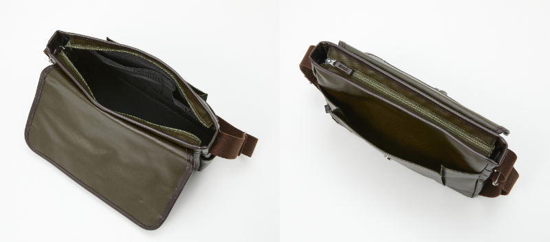 平野鞄 ブレザークラブ ツイル撥水コーティング 横型フラップショルダー