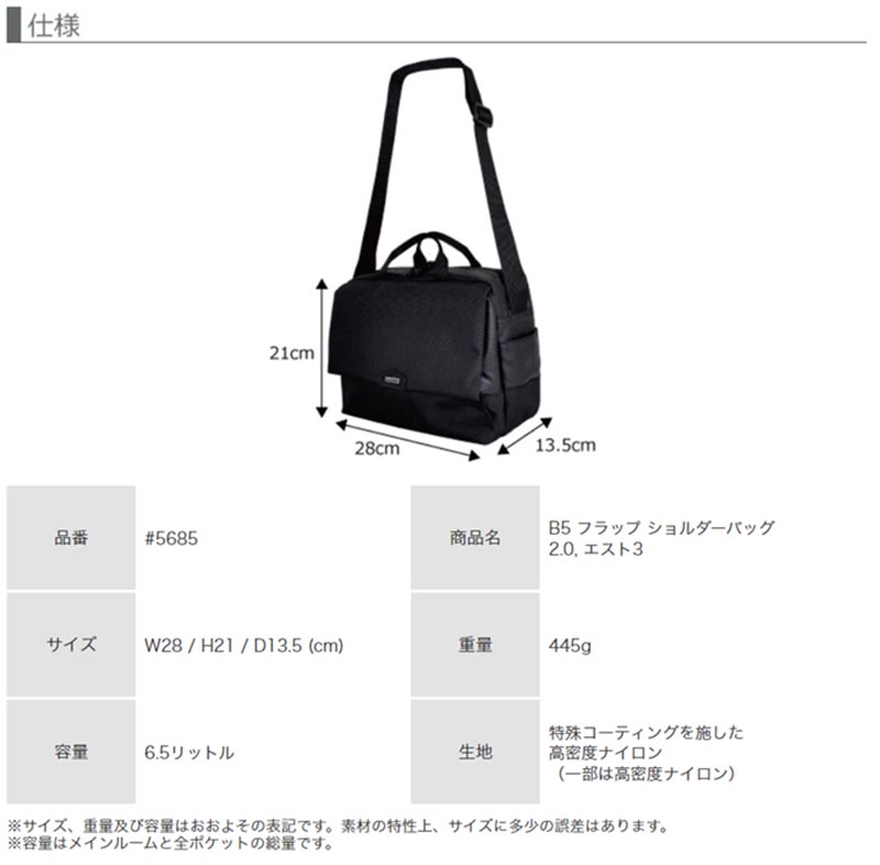 マンハッタンパッセージ B5 フラップショルダーバッグ