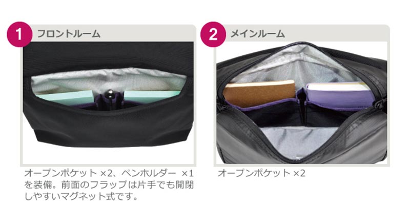 マンハッタンパッセージ A5フラップショルダーバッグ