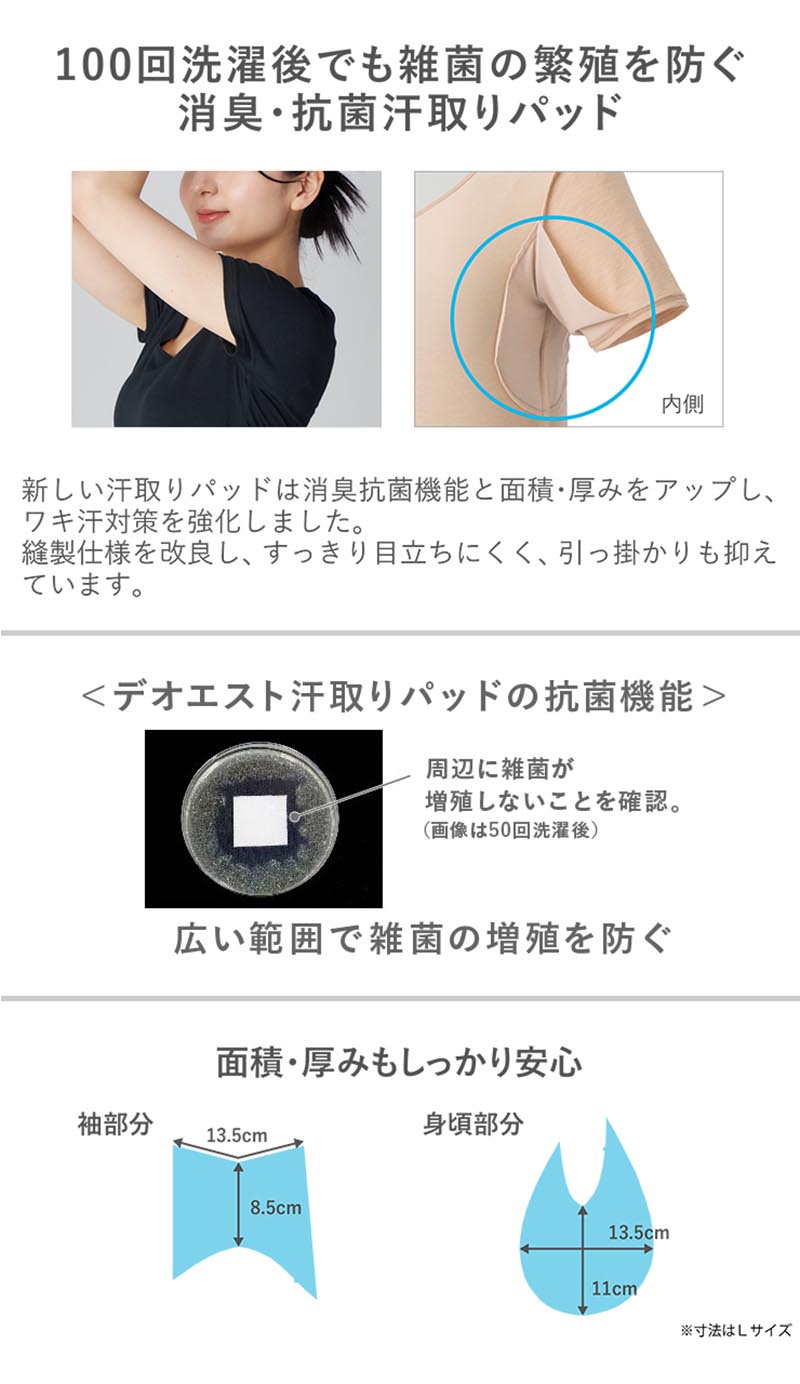 セーレン デオエスト 消臭インナー 3分袖