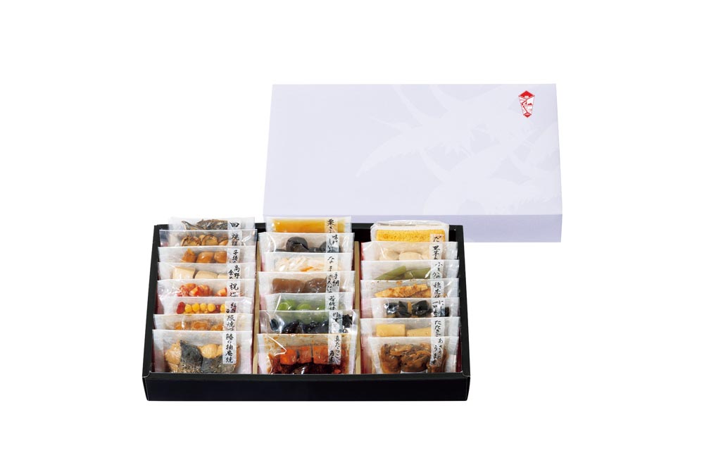 カモ井食品工業 おせちセット「葵」22品セット 約3〜5人前（常温・個包装・重箱無し）