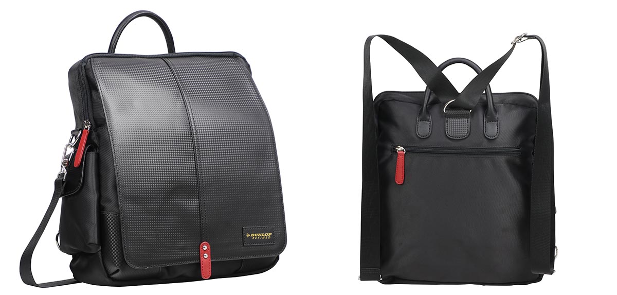  DUNLOP REFINED ダンロップ・リファインド カーボン調3wayバッグ