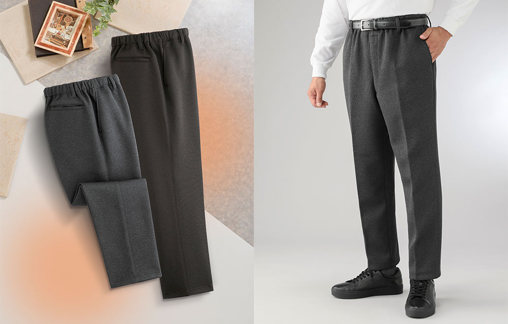 彩香 エムアイジェイ お父さんのあったか裏起毛パンツ2色組