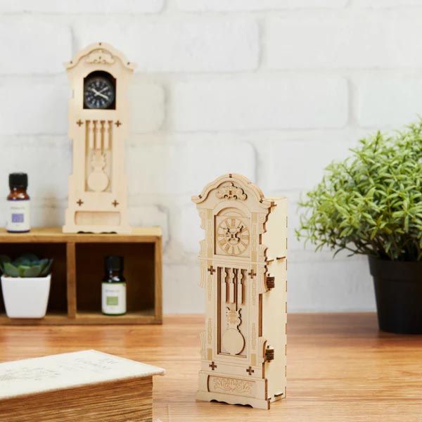  多組 Wooden Art ki-gu-mi 古時計 ウォッチケース 1セット