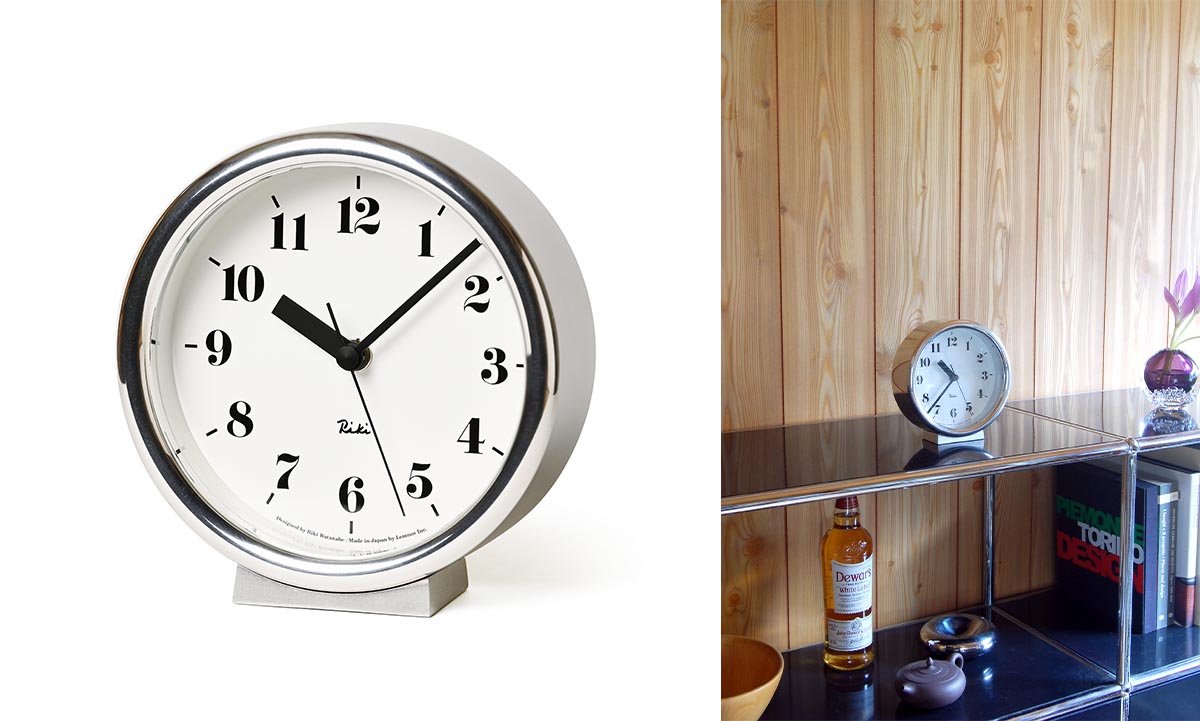 Lemnos レムノス RIKI ALUMINUM CLOCK（リキ アルミニウム クロック） WR06-29 1個