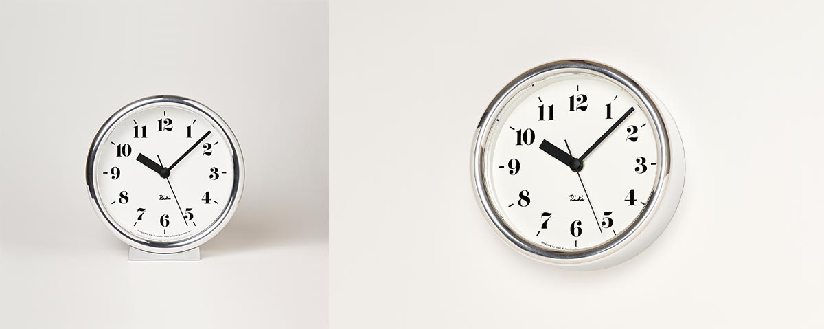 Lemnos レムノス RIKI ALUMINUM CLOCK（リキ アルミニウム クロック） WR06-29 1個