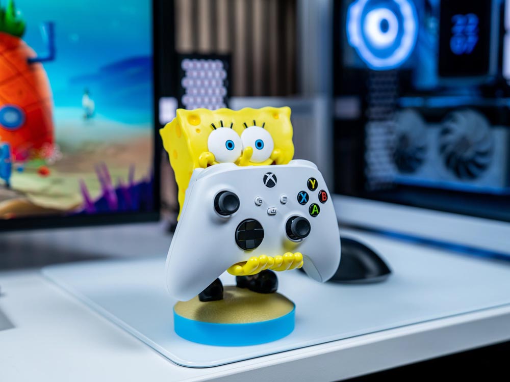 EXG 【Spongebob】 スポンジボブ ”スクエアパンツ” ケーブルガイズ コントローラー&スマホホルダー 1個
