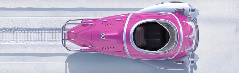 FALLOUT（フォールアウト） Hot Pink Snowtrack Flea Die-Cast Replica 1個