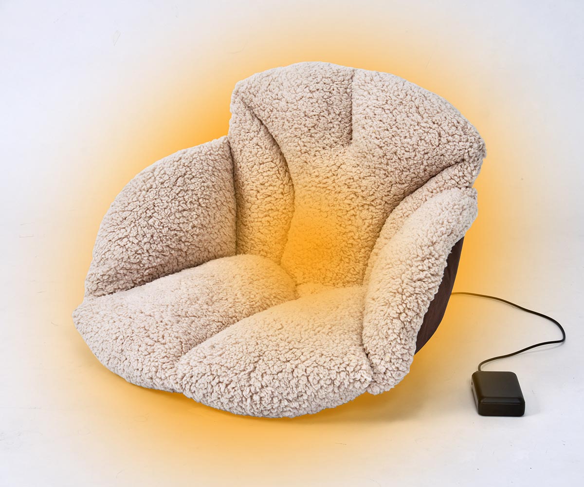 充電式あったかもこもこクッション