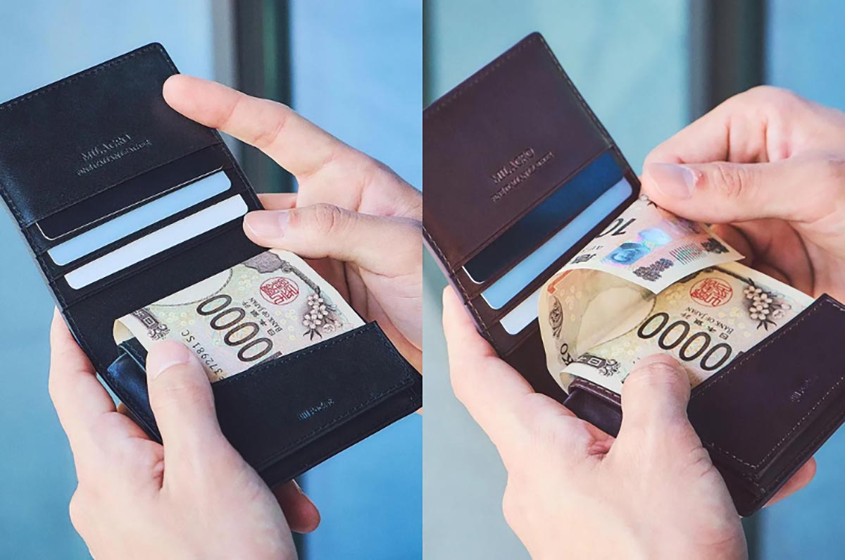 ミラグロ piatto イタリアンレザー・薄型財布 CA-MB-669 1個