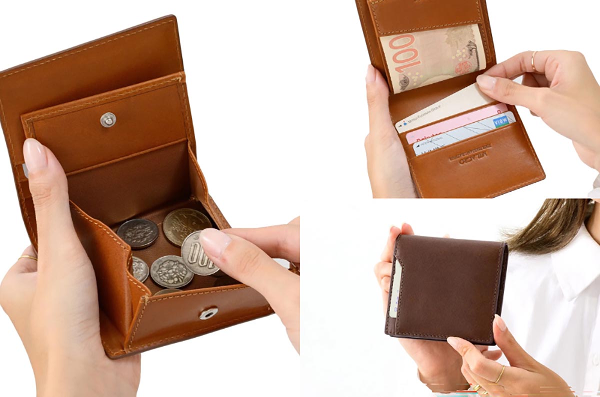 ミラグロ piatto イタリアンレザー・薄型財布 CA-MB-669 1個