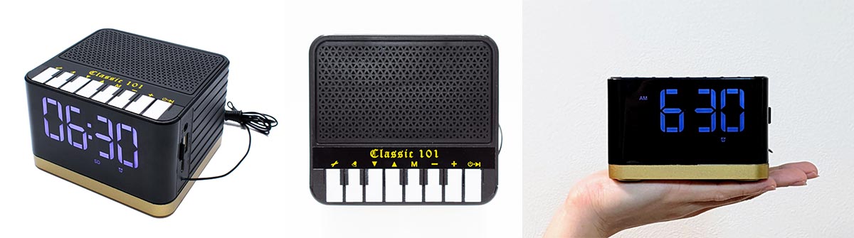 クマザキエイム クラシックピアノ名曲プレーヤー・クロック PAC-101 1台