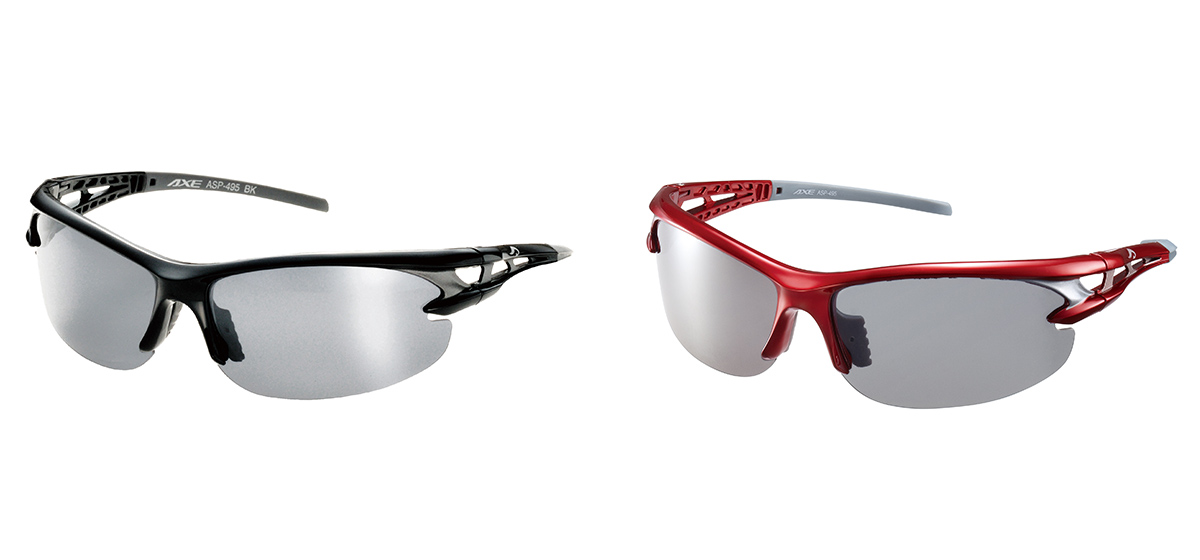 アックス AXE（アックス） 偏光サングラス シャイニーブラック ASP-495 BK | メタリックレッド ASP-495 RE