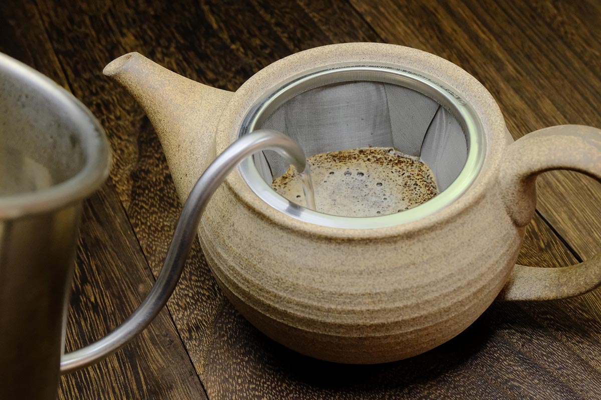 盛正窯 焼締コーヒー急須 T-0270 1個