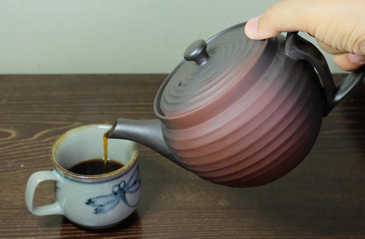 富仙窯 お手入れが楽な200メッシュ畳織フィルターの珈琲急須 1個