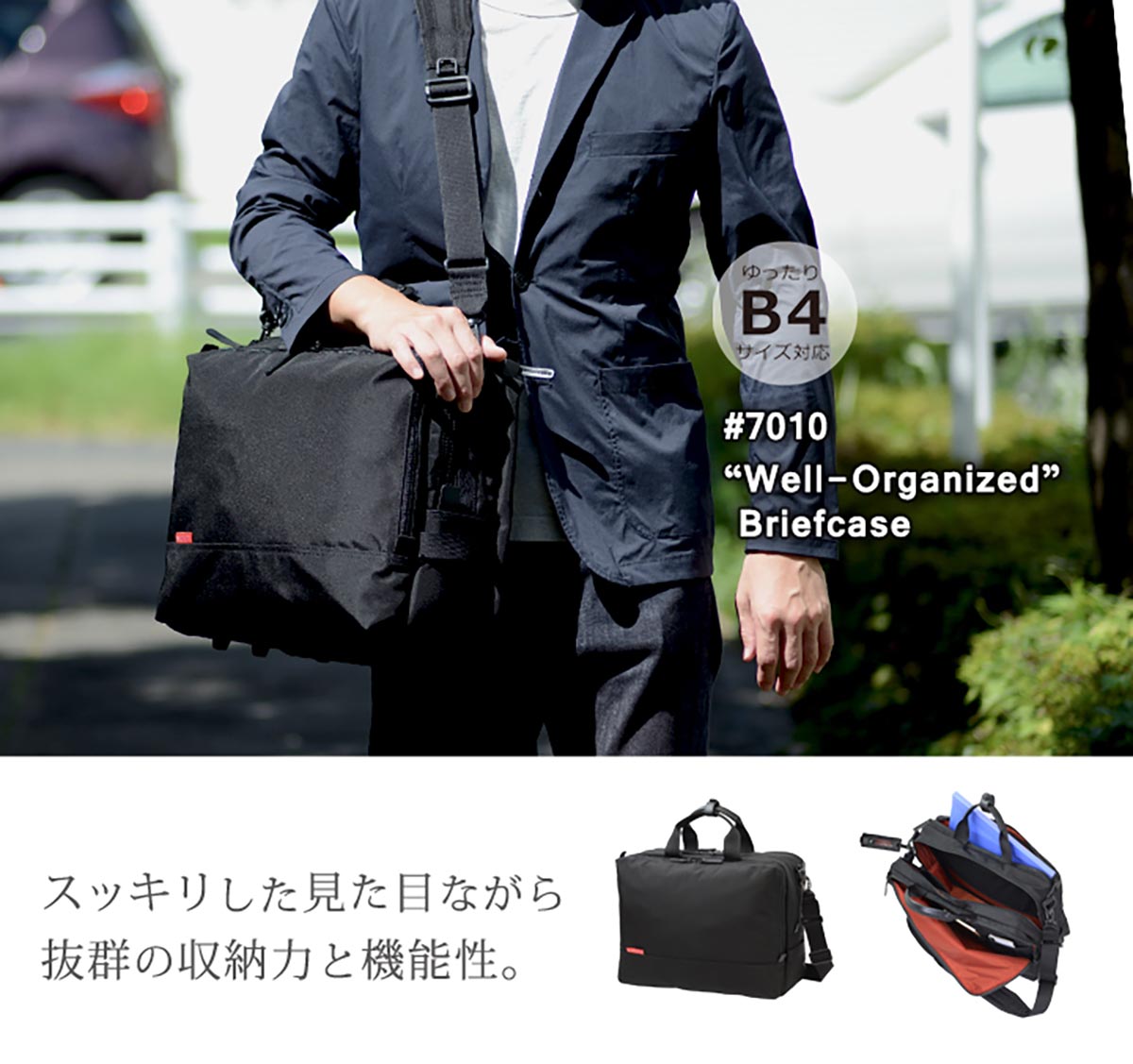 レジャープロダクツ MANHATTAN PASSAGE（マンハッタンパッセージ） #7010 “ウェルオーガナイズド”ブリーフケース #7010BK 1個