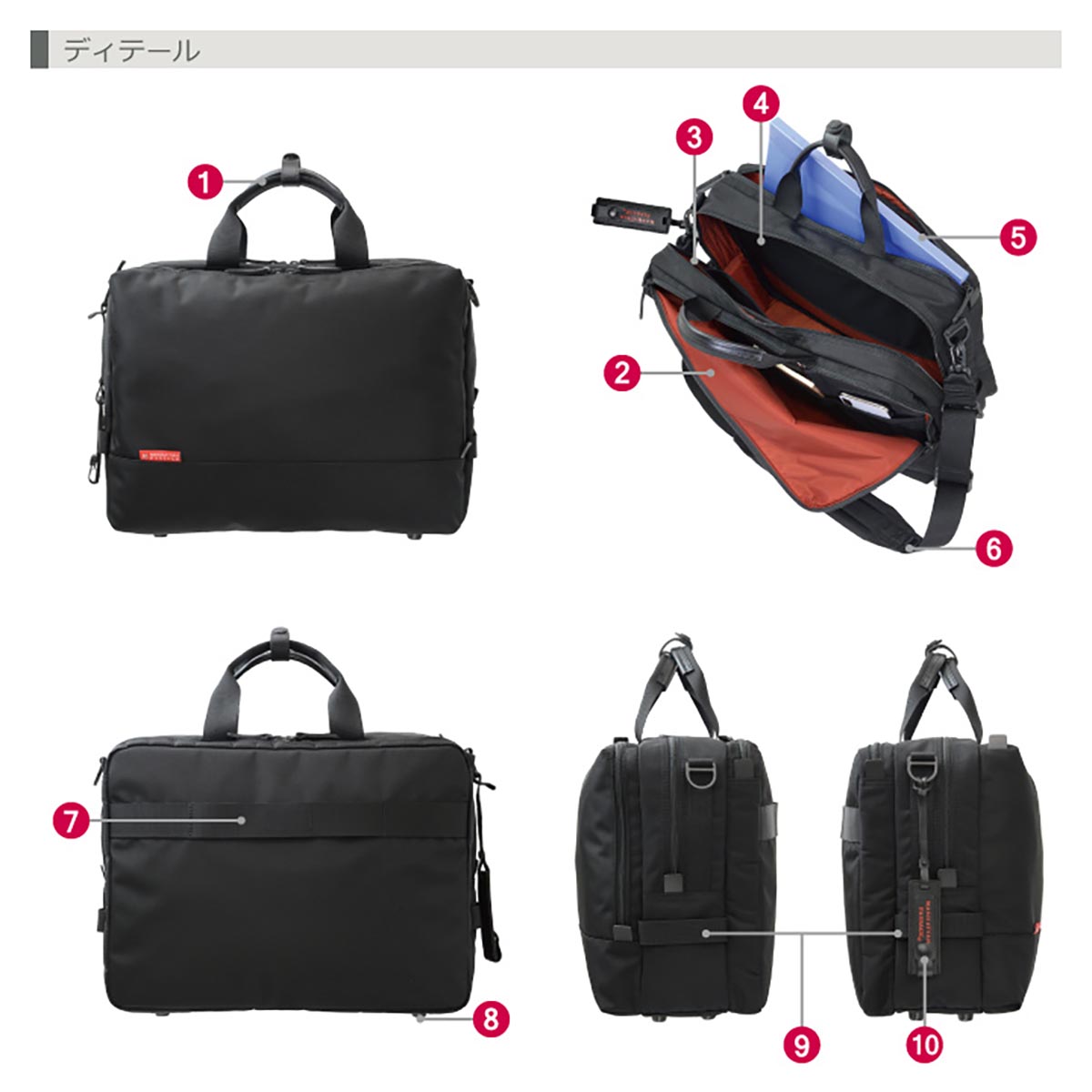 レジャープロダクツ MANHATTAN PASSAGE（マンハッタンパッセージ） #7010 “ウェルオーガナイズド”ブリーフケース #7010BK 1個