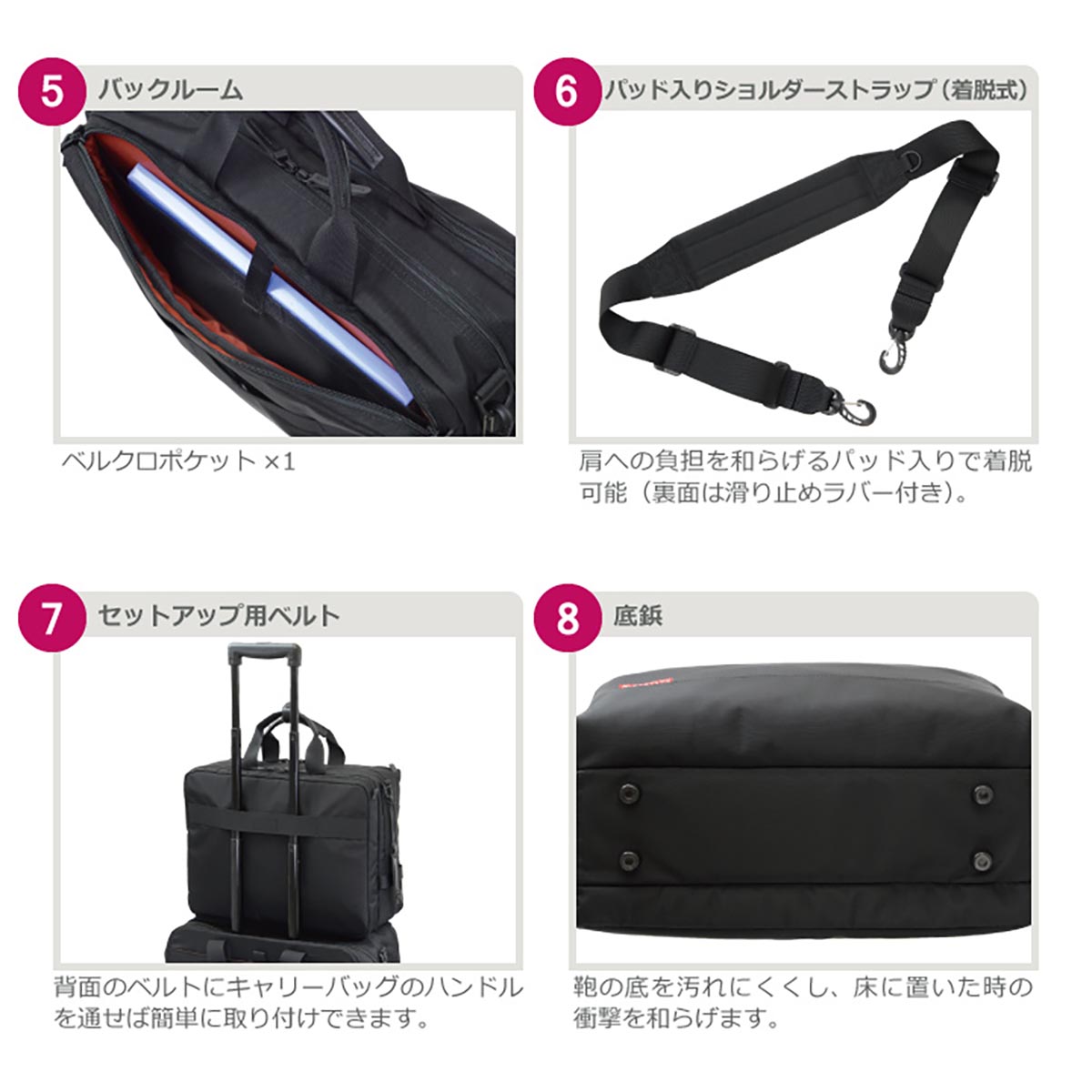 レジャープロダクツ MANHATTAN PASSAGE（マンハッタンパッセージ） #7010 “ウェルオーガナイズド”ブリーフケース #7010BK 1個