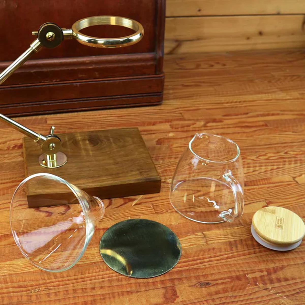 ロックスモーション 真鍮製 コーヒードリップスタンド