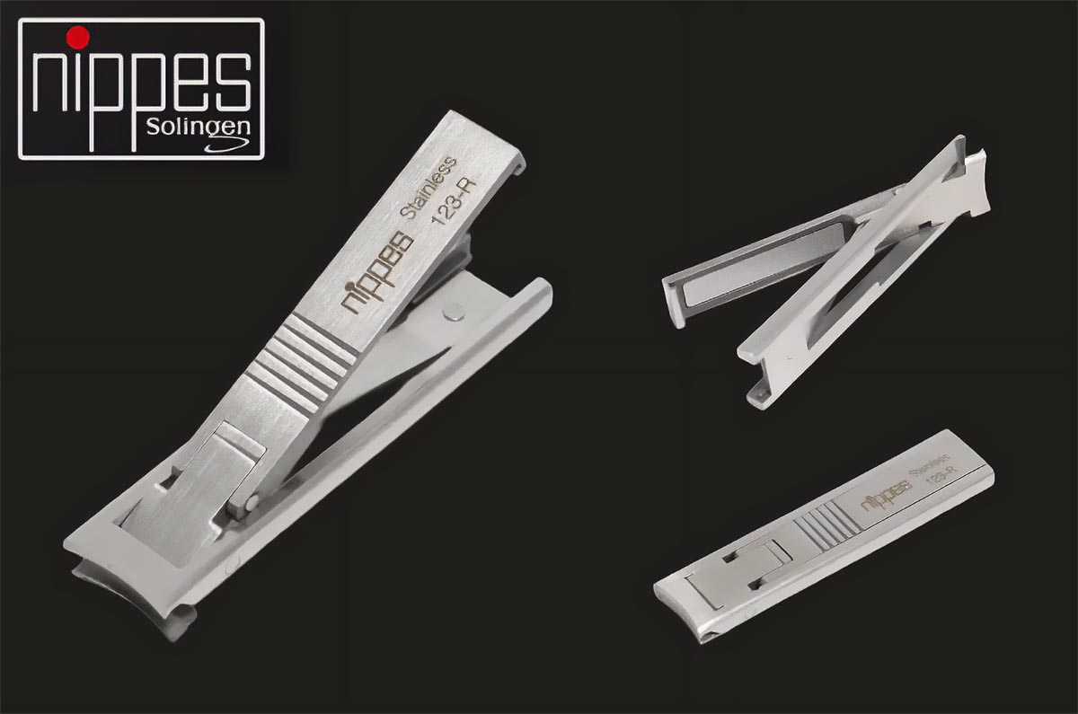 NIPPES ドイツ製 ネイルケアセット 1セット（爪切り、爪ヤスリ、LEDライト付きトゲ抜き各1個）