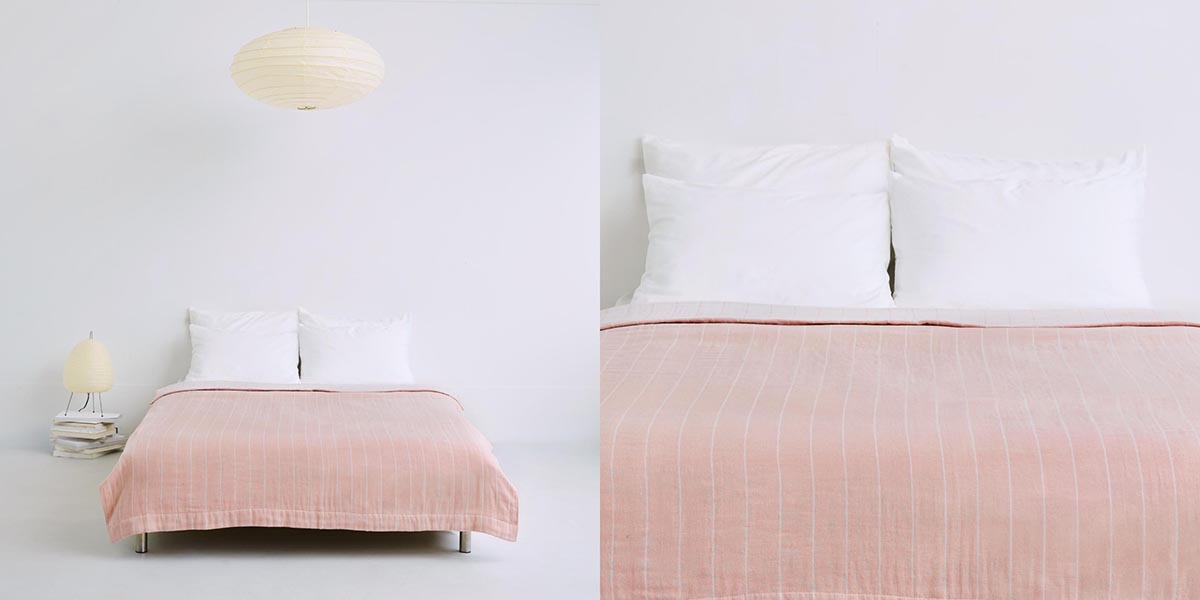 nishikawa hauu（はう） リバーシブル>4重ガーゼケット