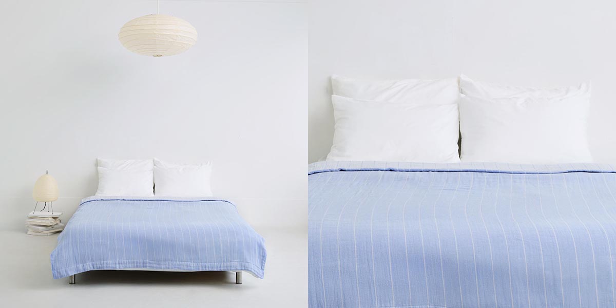 nishikawa hauu（はう） リバーシブル>4重ガーゼケット