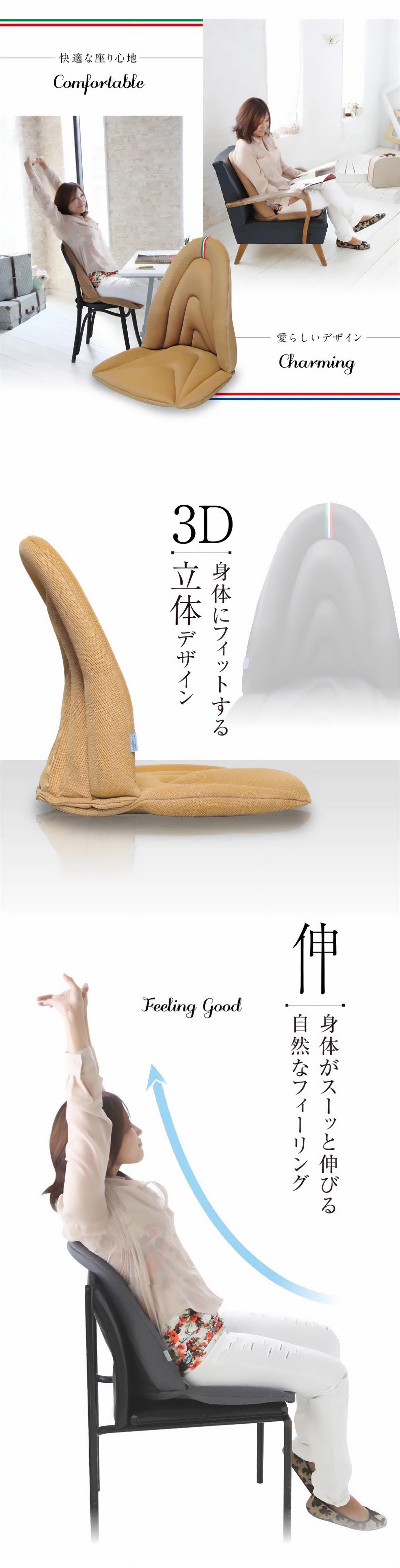 スギウラクラフト Mission Praise ジムドライブ4 E-ラインオフィス用高機能サポートクッション