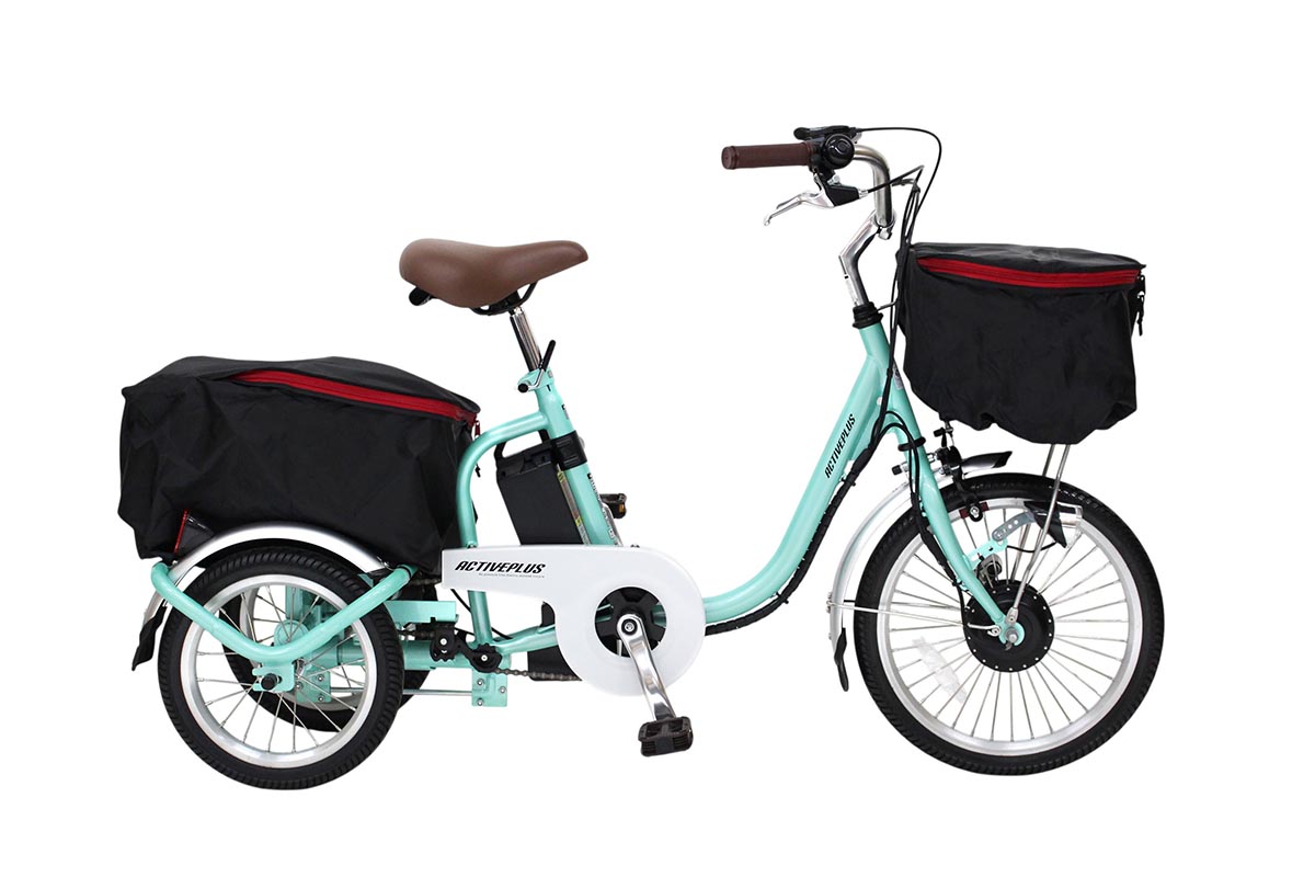 ミムゴ e-parton PLUS ノーパンク ロータイプ電動アシスト三輪自転車 特別セット