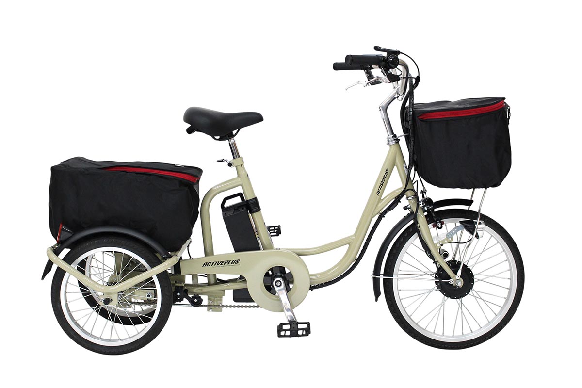 ミムゴ e-parton PLUS ノーパンク ロータイプ電動アシスト三輪自転車 特別セット