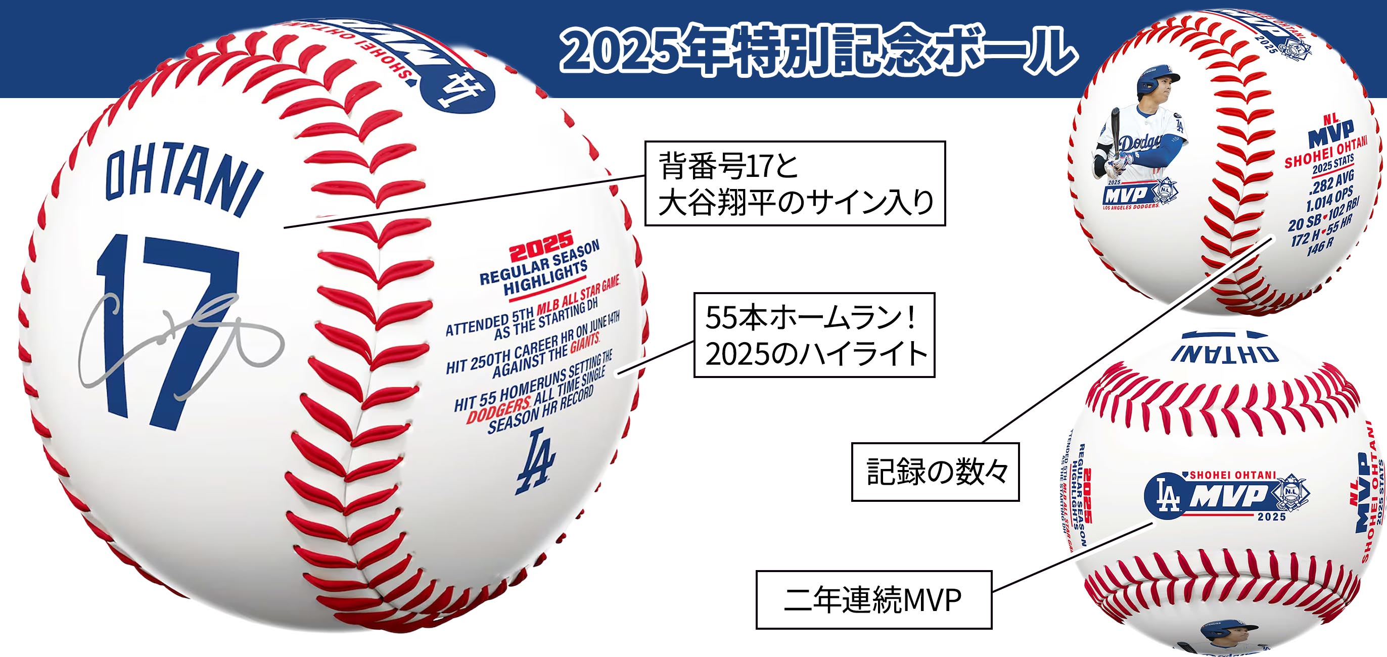 「大谷翔平」シリアルナンバー入りメモリアルコレクションBOX(フィギュア・ボール・フォト)