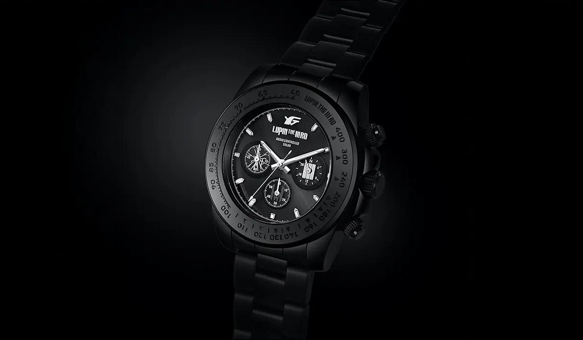 LUPIN THE IIIRD × FULTON シリアルナンバー入り電波ソーラークロノグラフ腕時計