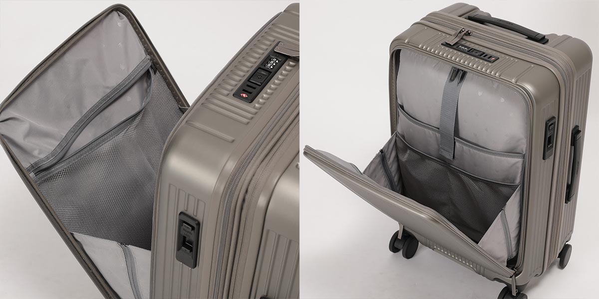 衣川産業 バーマス インターシティBS フロントオープンファスナー 54L 57cm