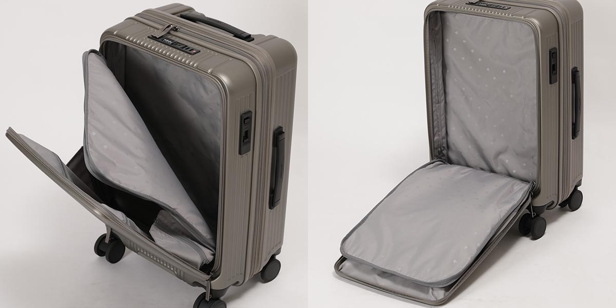 衣川産業 バーマス インターシティBS フロントオープンファスナー 54L 57cm