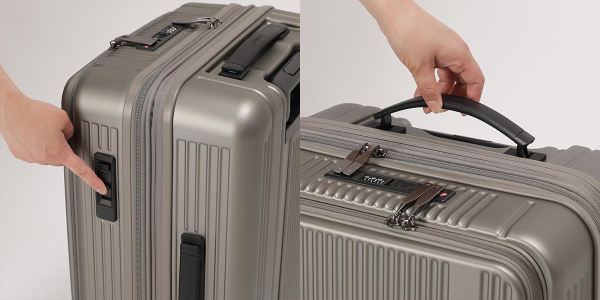 衣川産業 バーマス インターシティBS フロントオープンファスナー 54L 57cm