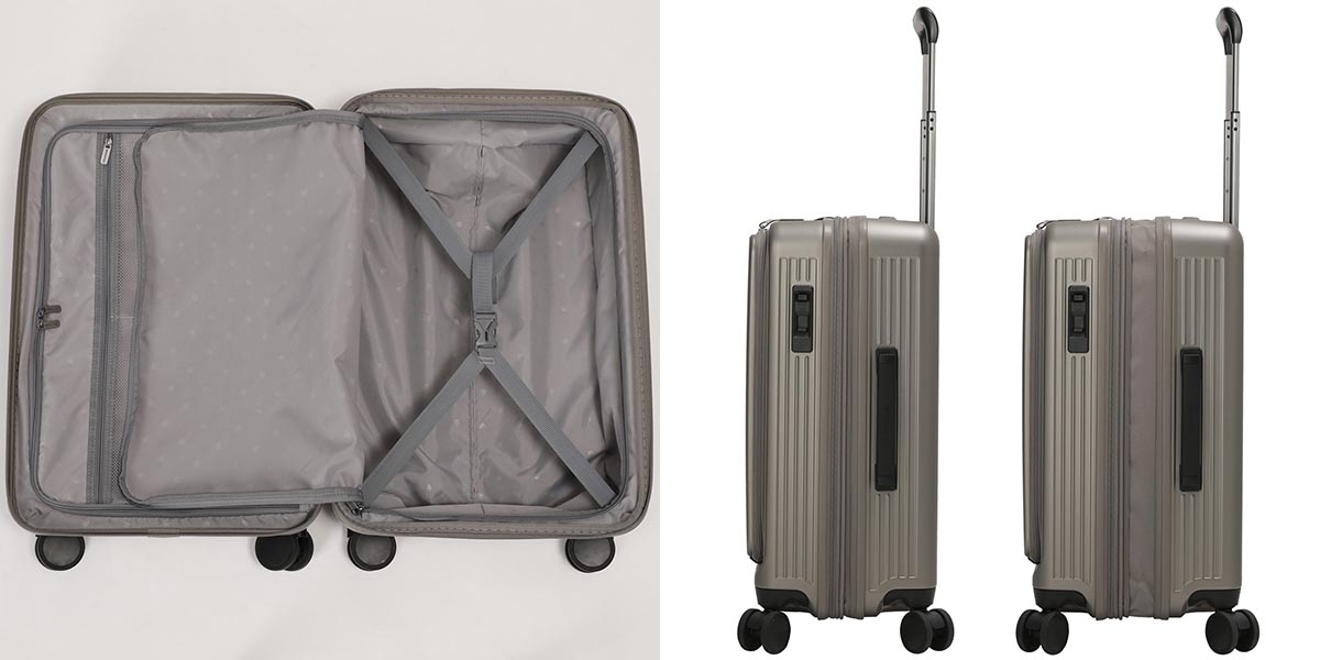 衣川産業 バーマス インターシティBS フロントオープンファスナー 54L 57cm