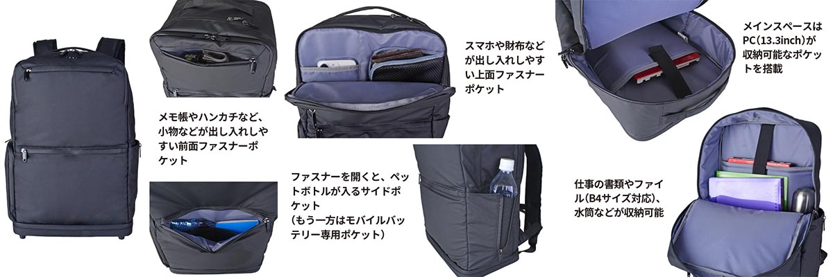 スワン ROBERT KLEIN コンバーチブルファン防水リュック(バッテリー付き)