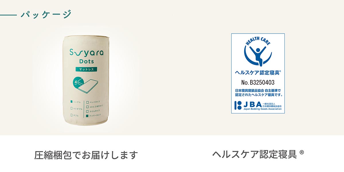 nishikawa SUYARA Dotsトッパータイプ シングル