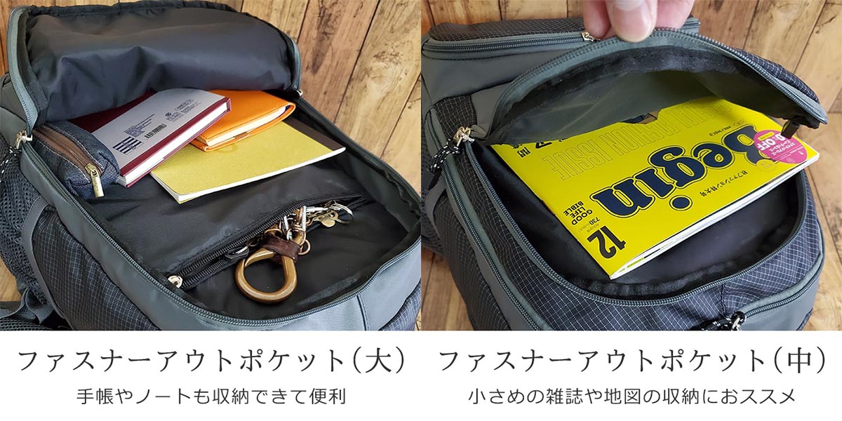 平野 ガルウイング リップストップリュック（デイパック用レインカバー）セット