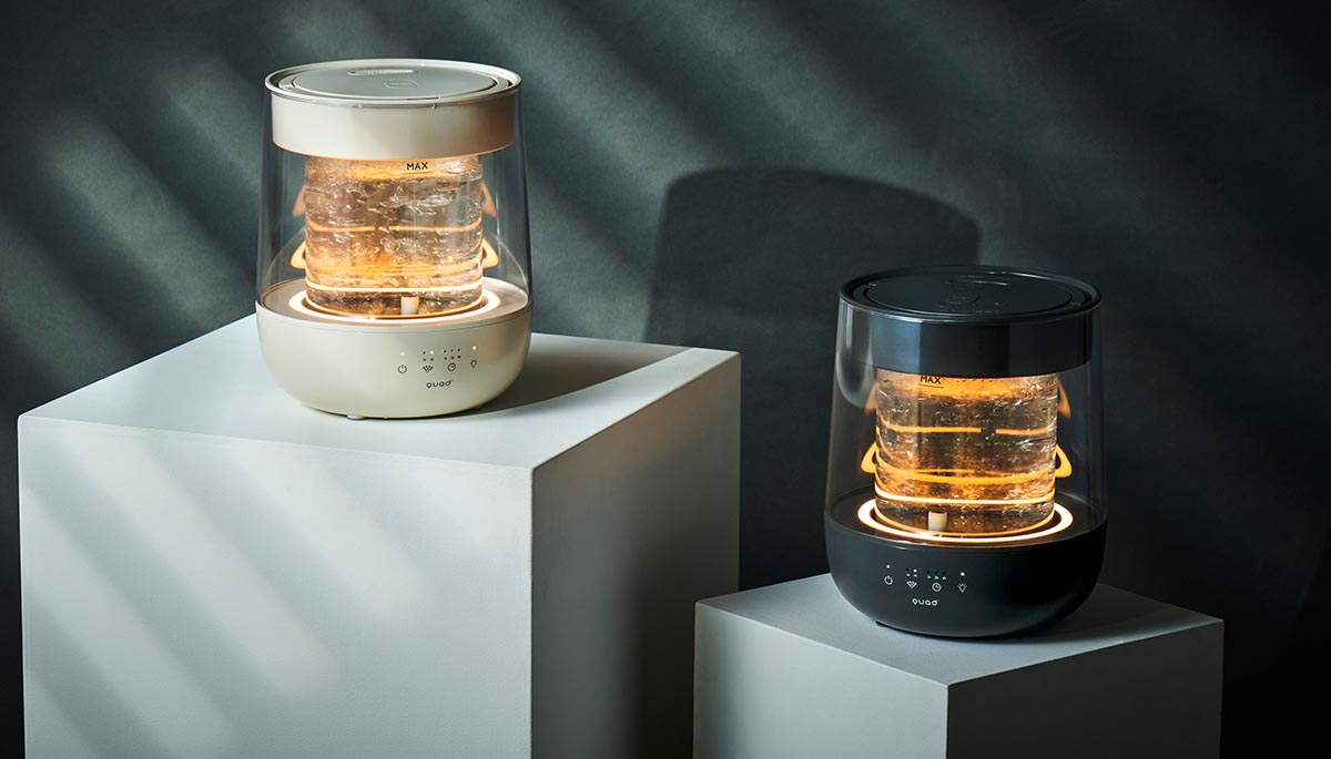 株式会社QUADS ガラススチーム加湿器 GLASS (グラス)