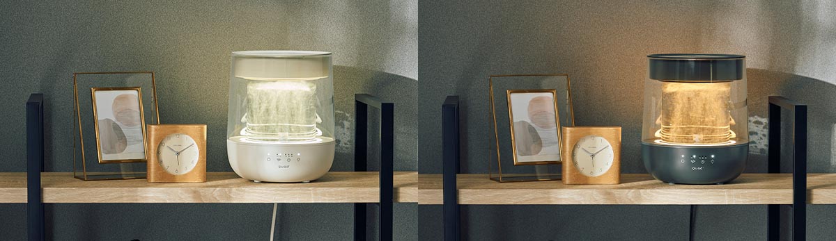株式会社QUADS ガラススチーム加湿器 GLASS (グラス)