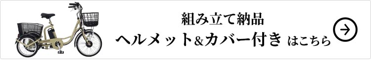 組み立て納品、ヘルメット&カバーセットはこちら