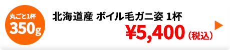 北海道産 ボイル毛がに姿 1杯