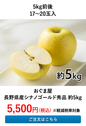 おぐま屋 長野県産シナノゴールド秀品 約5kg