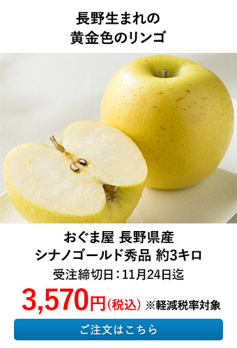 おぐま屋 長野県産シナノゴールド秀品 約3キロ