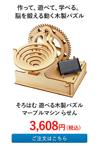 そろはむ 遊べる木製パズル マーブルマシン らせん
